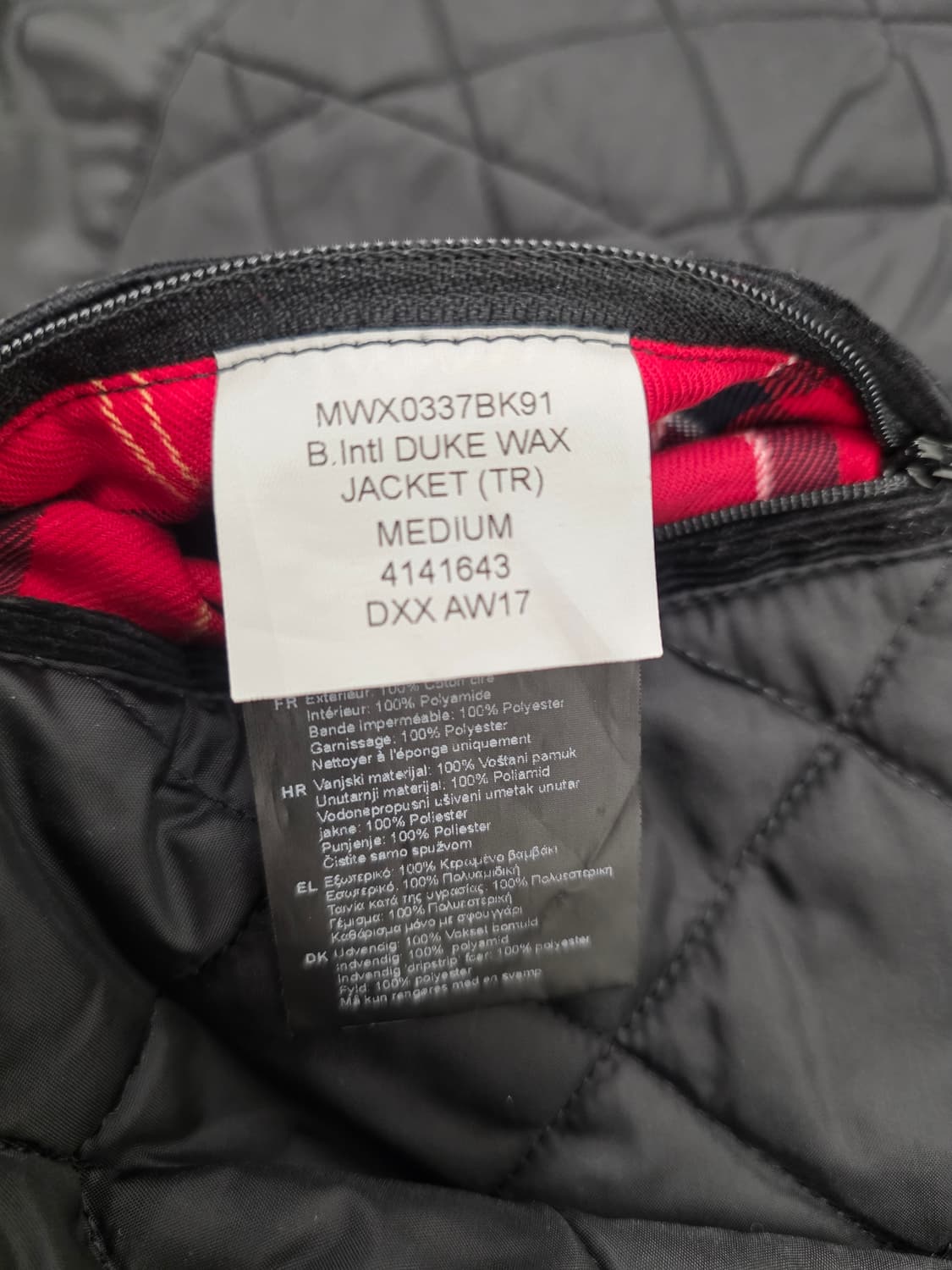 Barbour 바버 남자 자켓.
싸이즈 95  정품 상품이미지9