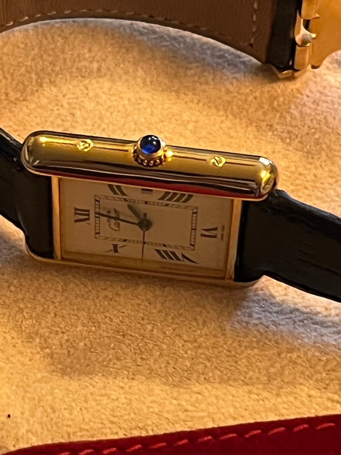 까르띠에 빈티지 머스트 드 탱크  XL 다이얼 캘린더 디버클 시계 상품이미지3