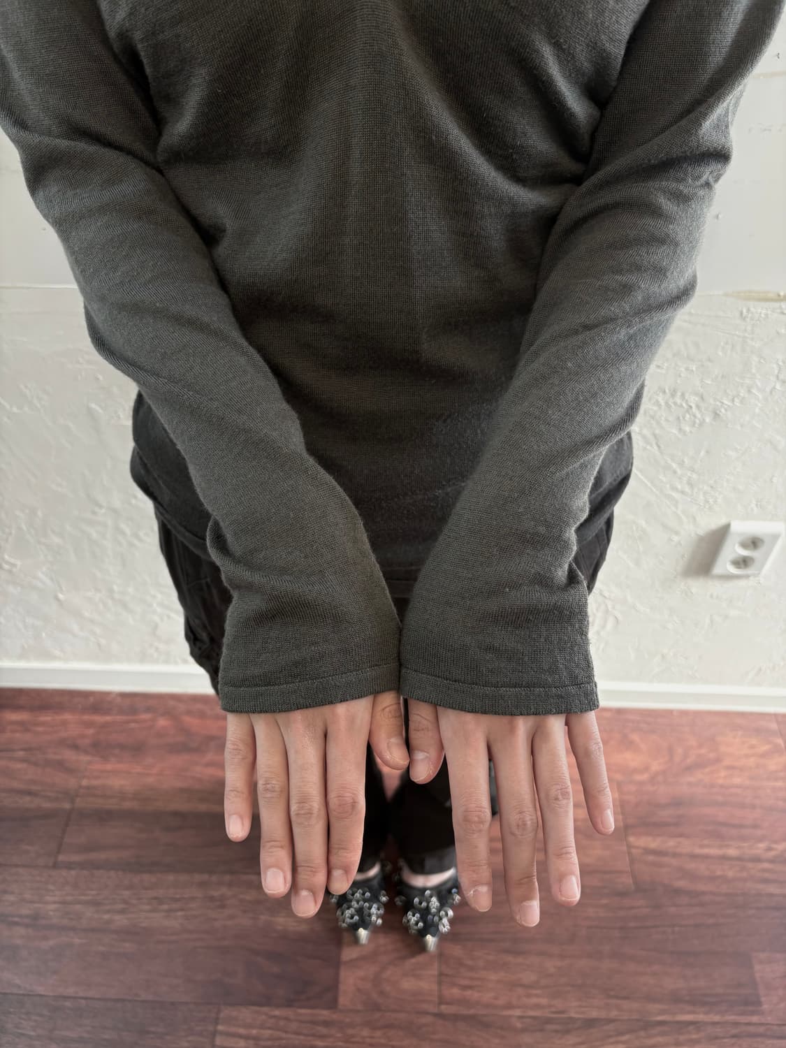 Khaki Shirring Long Sleeve 상품이미지3