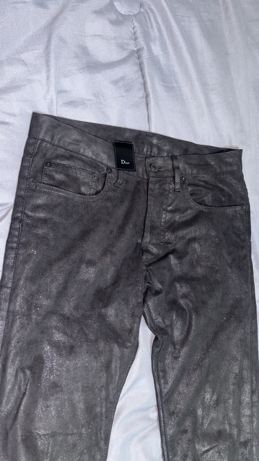 디올옴므 11fw 벨벳 펄 코팅진 28사이즈 상품이미지1