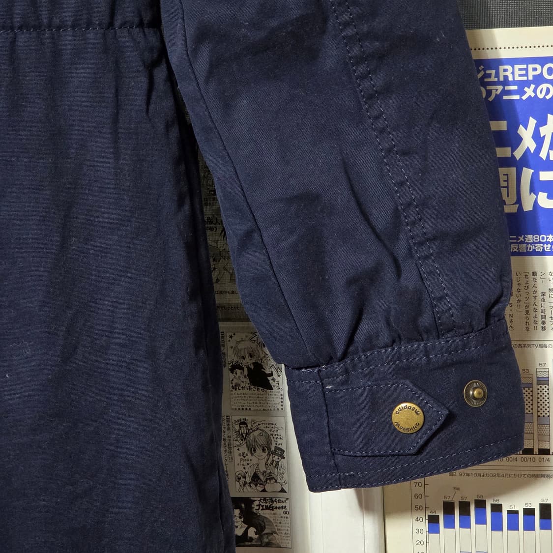 아디다스 네이비 코튼 양털 야상 점퍼 상품이미지8