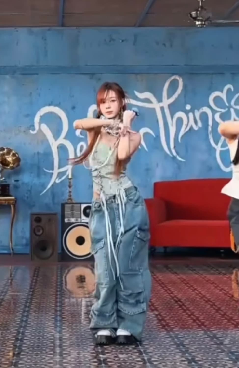 노이어 유틸리티 카고 와이드 데님 상품이미지1