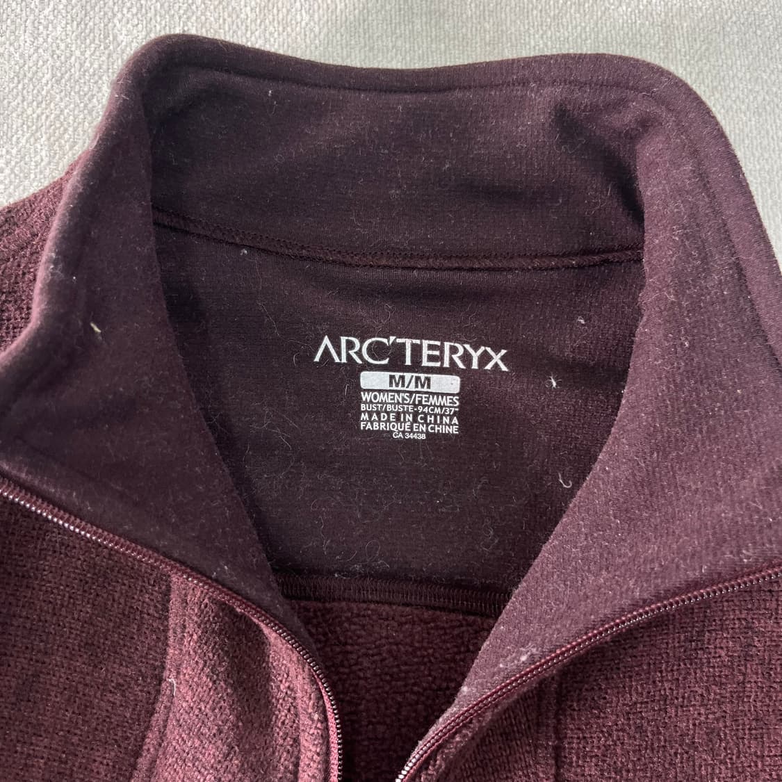 W95 아크테릭스 폴라텍 소프트쉘 버건디 플리스 자켓 상품이미지3