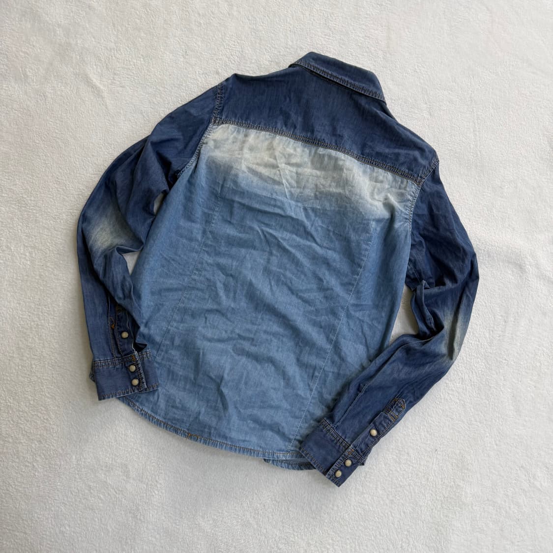 M 지프 빈티지 워싱 데님 셔츠 0323T 상품이미지2