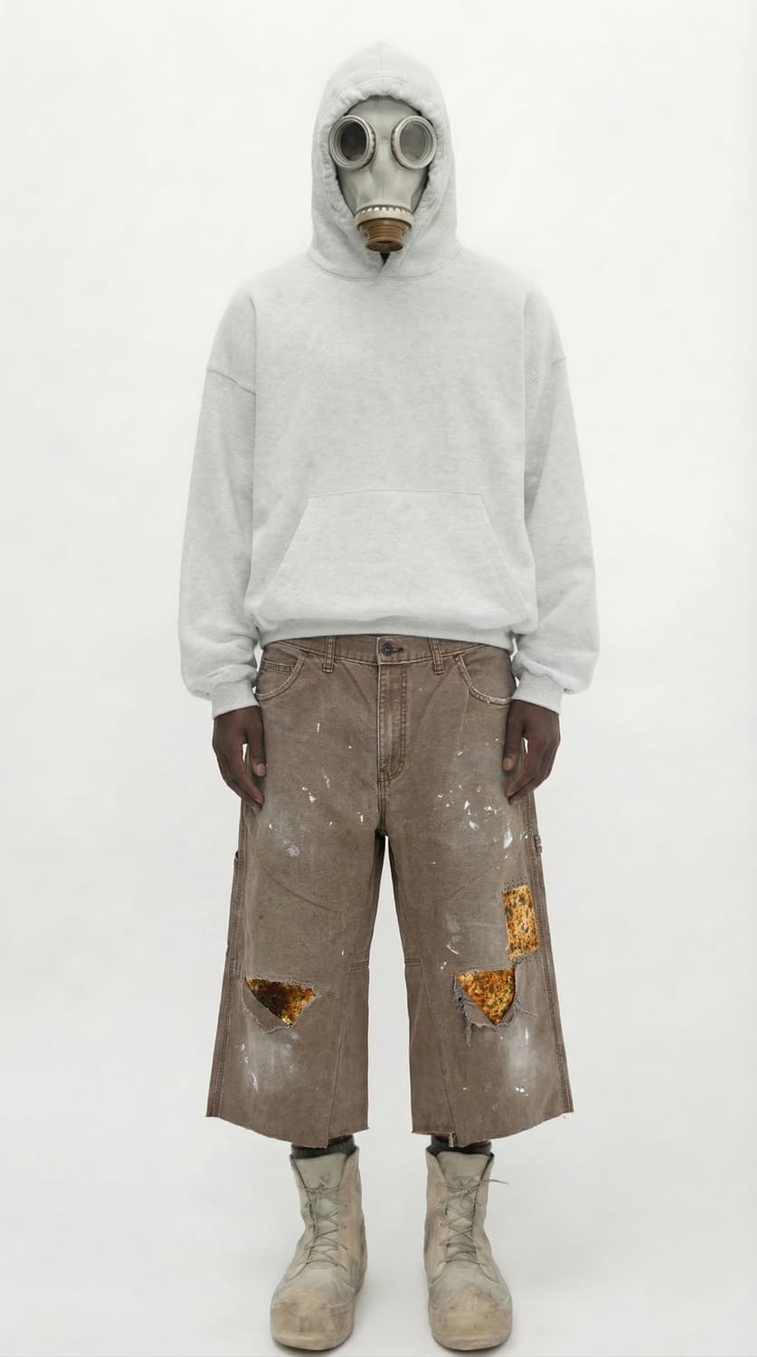 Vtg Dickies Sashiko Distressed 버뮤다 상품이미지8