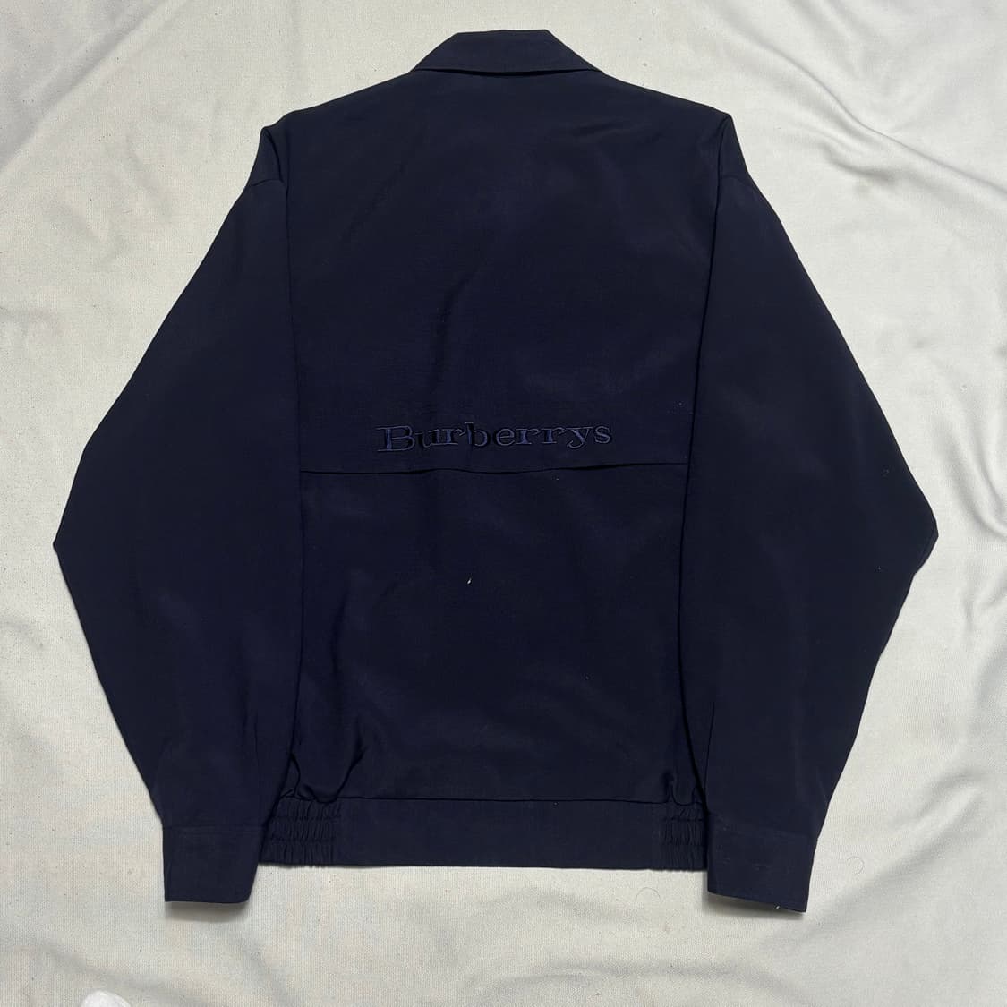 100 버버리 네이비 코튼 자켓 상품이미지3