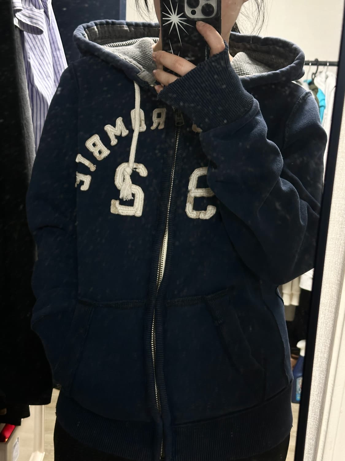 아베크롬비 네이비 후드집업 상품이미지1