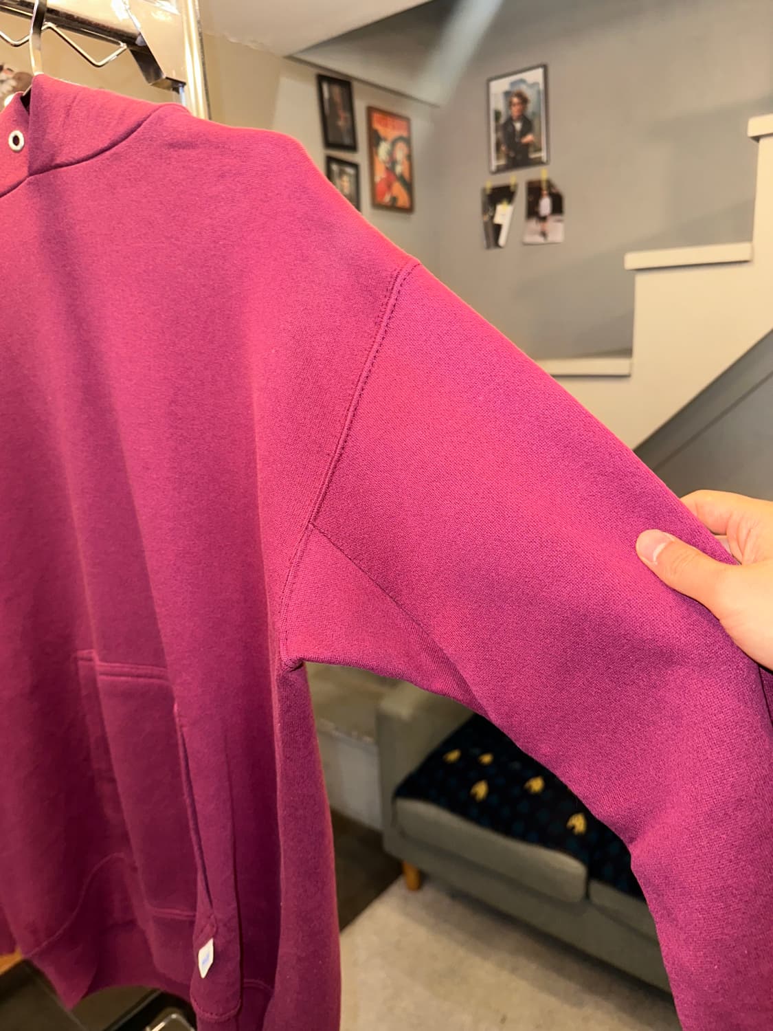 90’s Discus Athletic wine plain hood 상품이미지7