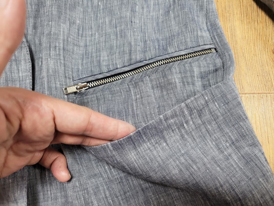 마쥬(maje) 지퍼디테일 린넨자켓 55 상품이미지5