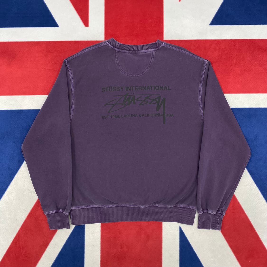 스투시 피그먼트 맨투맨 L  상품이미지3