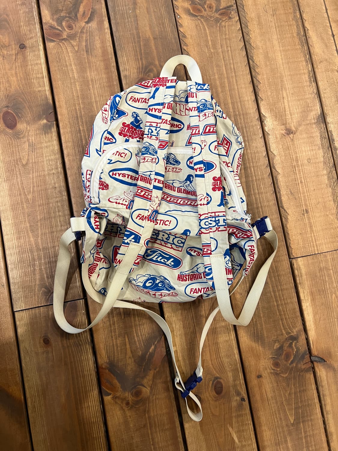 히스테릭글래머 패치 베이지 백팩 상품이미지2