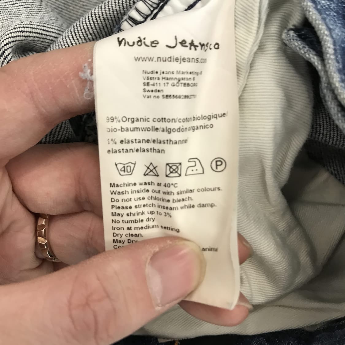 누디진 테입테드 23month 청바지 [31x30] 상품이미지7