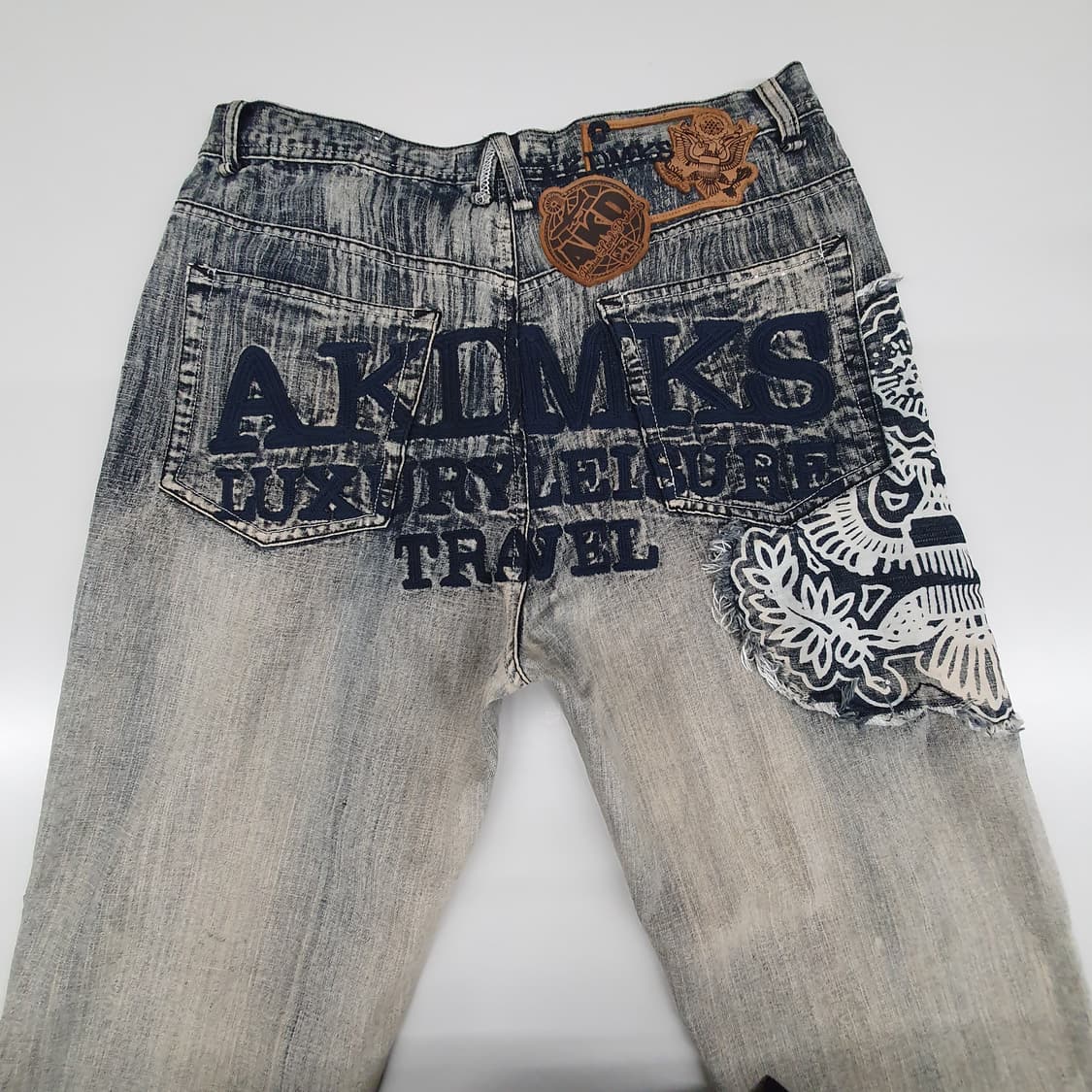 아카데믹스 워싱 자수 데님 팬츠 상품이미지5