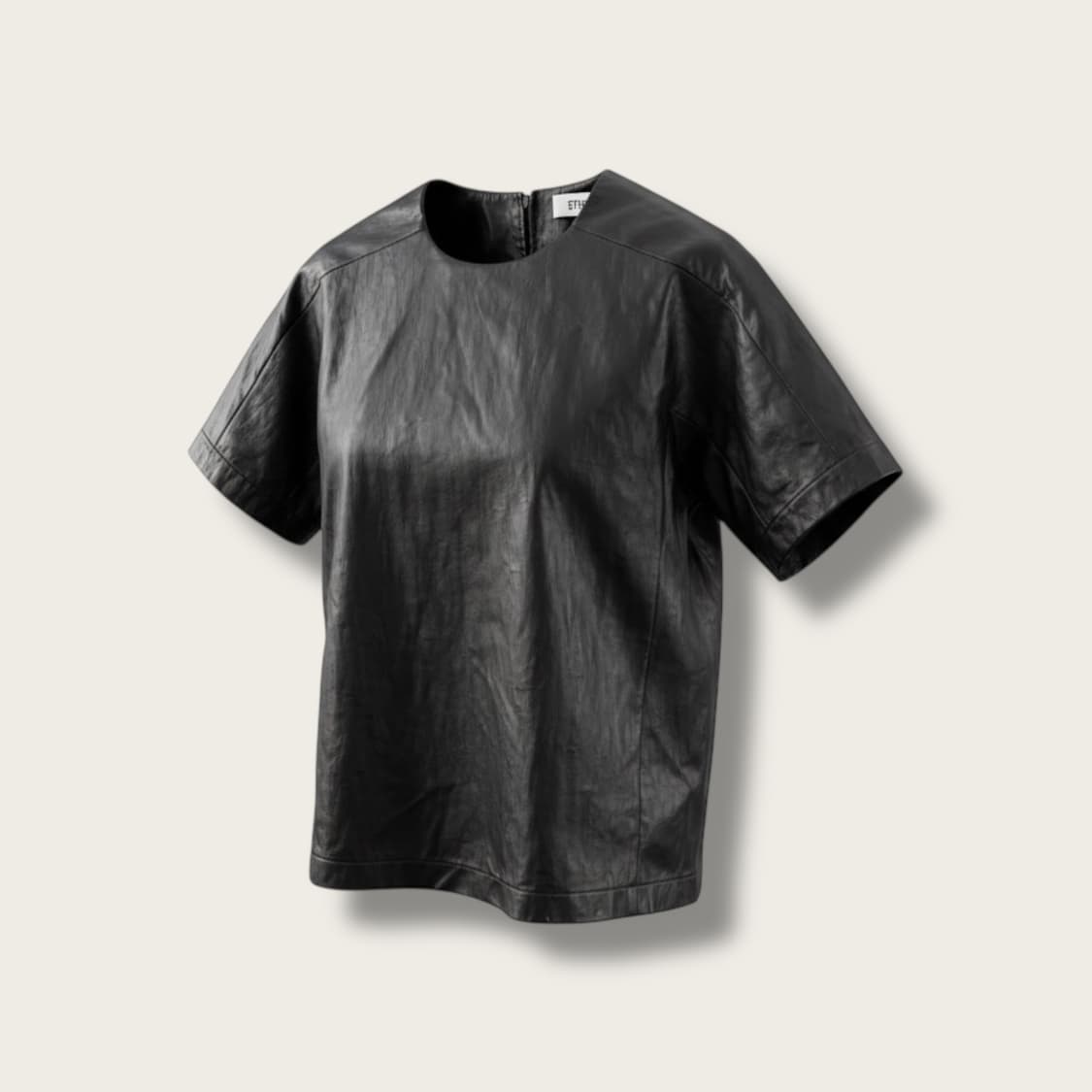 에토스 레더 하프 슬리브 탑 상품이미지1