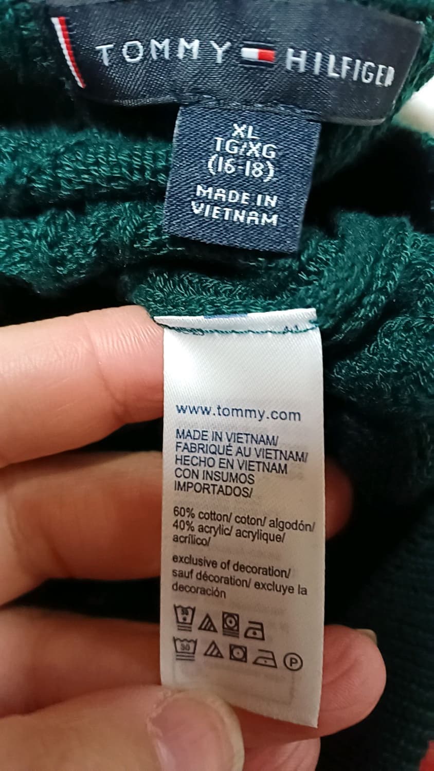 타미힐피거 꽈배기니트 여성66 가슴50 기장66 상품이미지4