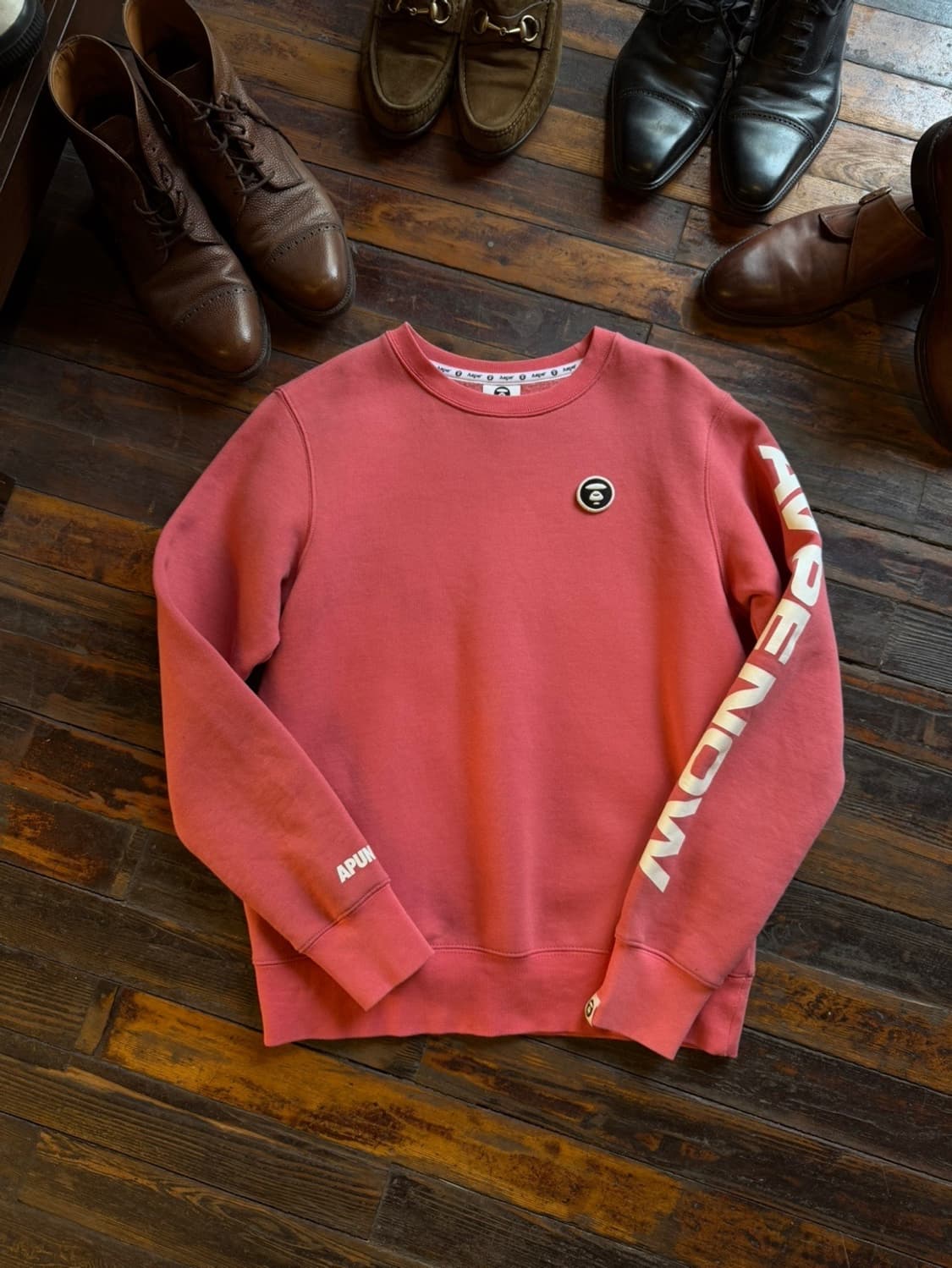 베이프 맨투맨 남 95 여 66~77 상품이미지1