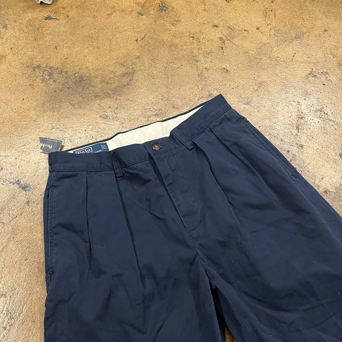 [정품] 폴로 랄프로렌 네이비 플리츠 바지 팬츠 상품이미지1