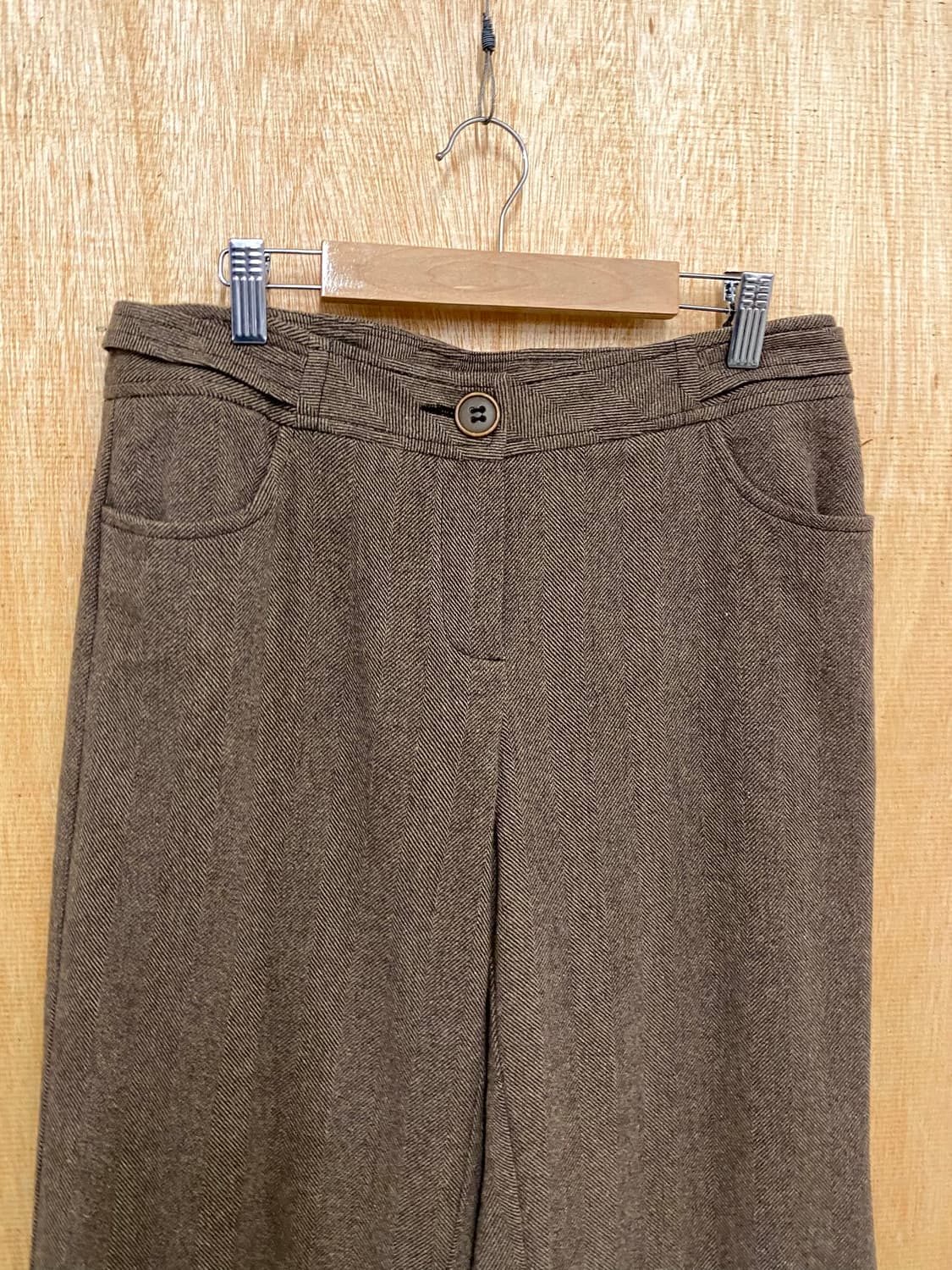 MAX&CO flare slacks 막스앤코 헤링본 플레어 핏 슬랙스 상품이미지6