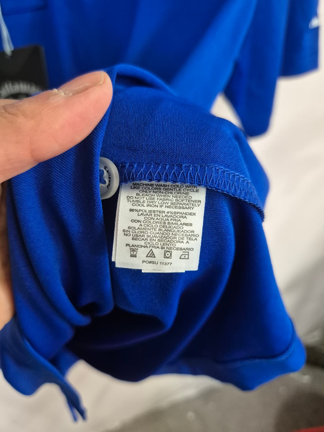 캘러웨이 블루 반팔 카라 티셔츠 상품이미지4