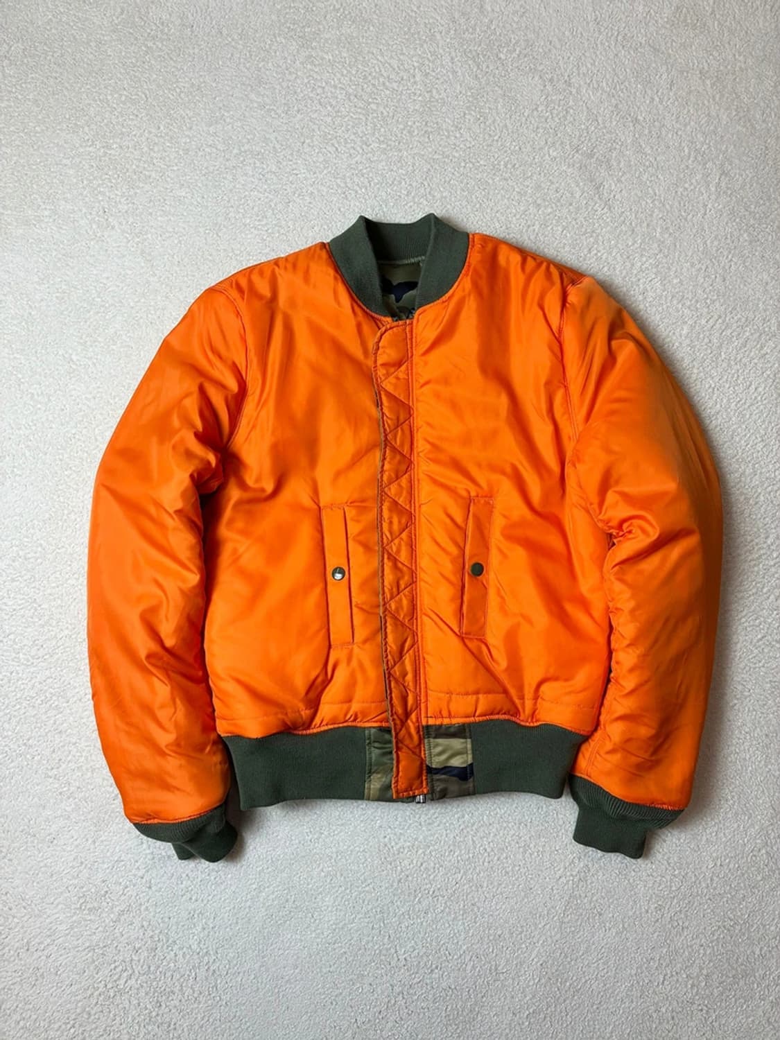 알파인더스트리 카모 Ma-1 리버시블 블루종 자켓 PN6460    상품이미지5