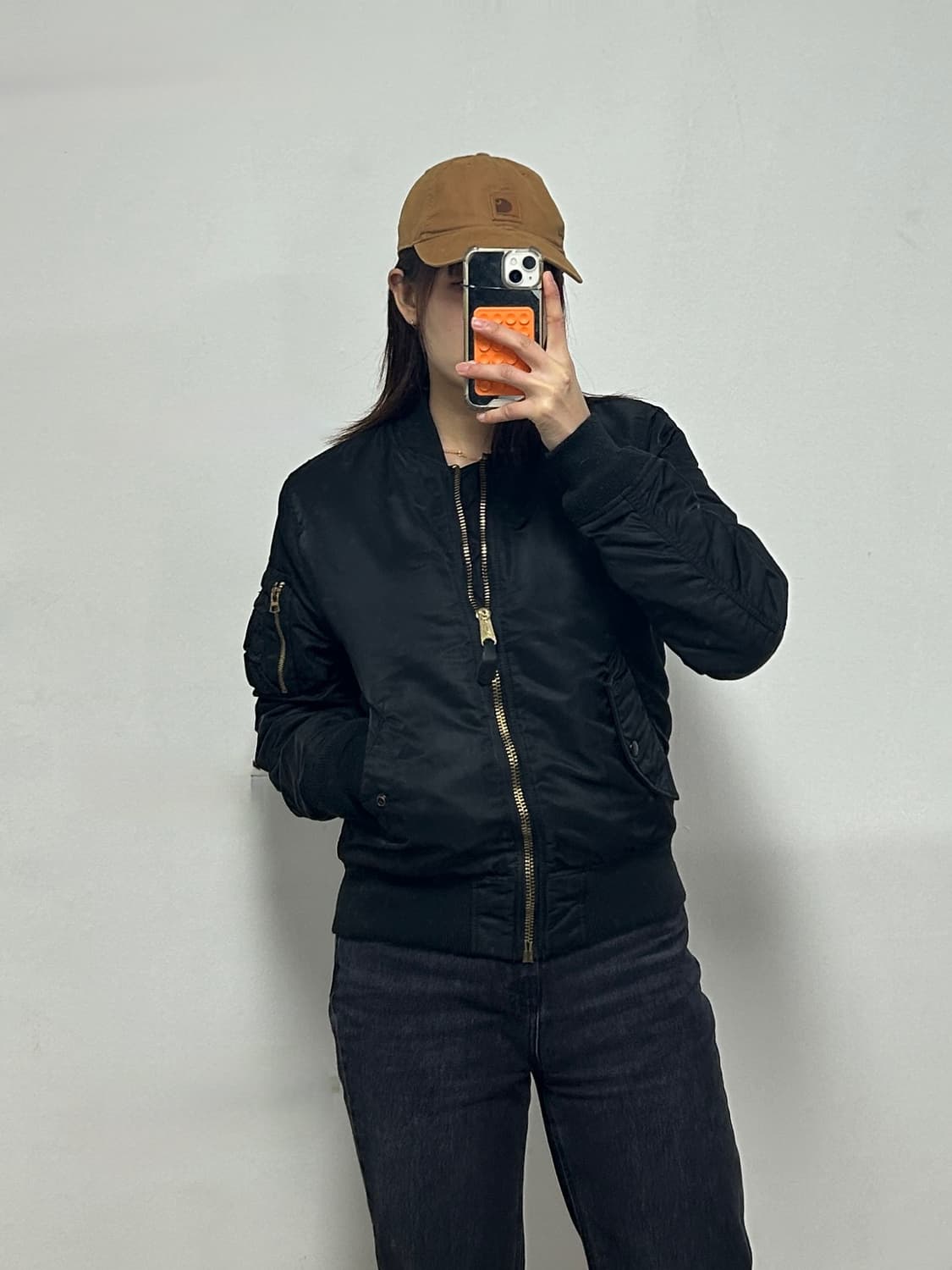 알파인더스트리 ma-1 플라이트 항공점퍼 블랙 상품이미지1