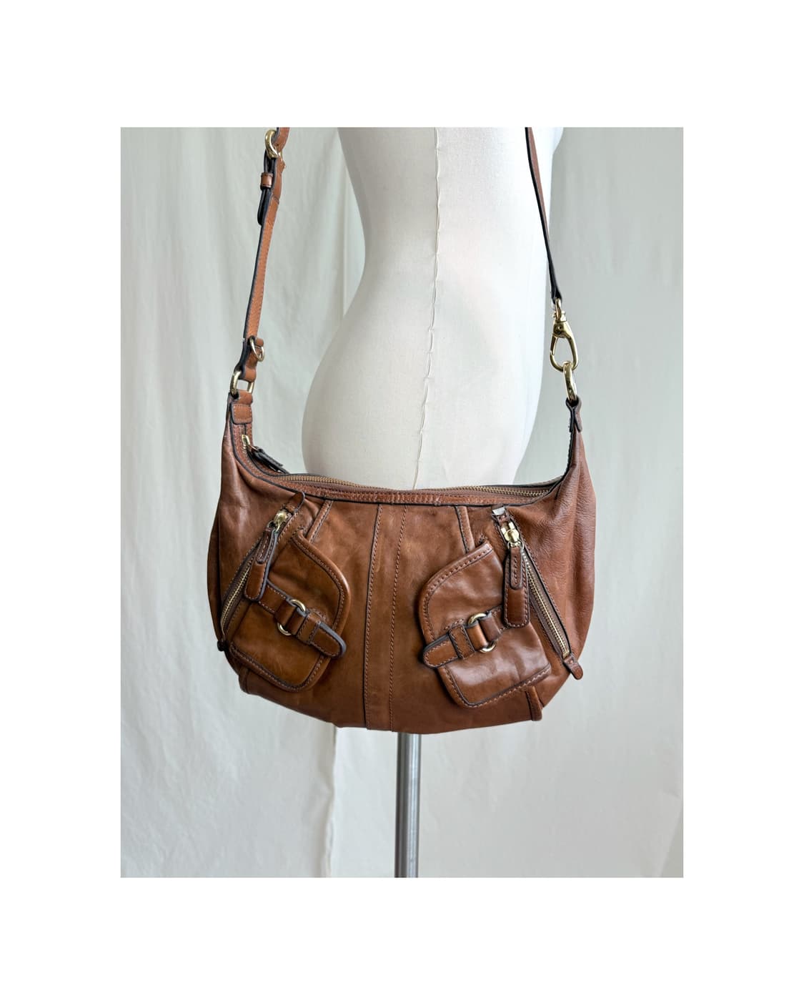 SAZABY 레더 크로스백 상품이미지1