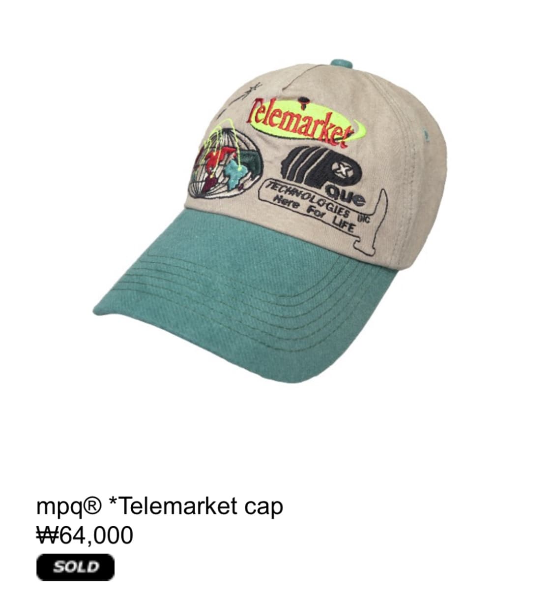 MPQ telemarket cap 볼캡 상품이미지5