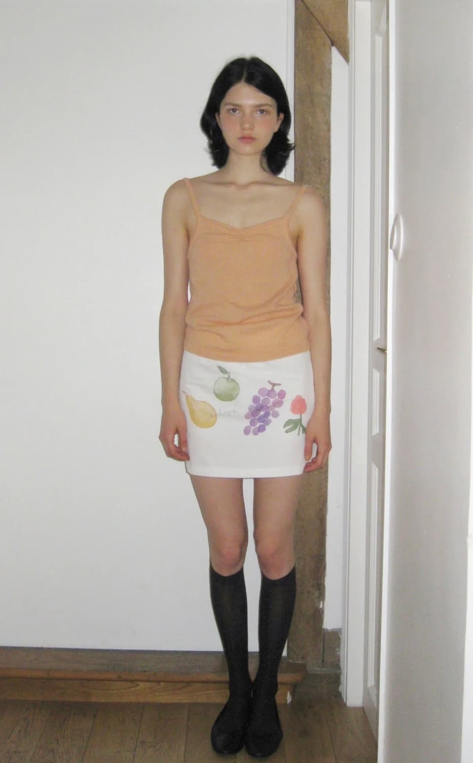 시눈 Shirring Knit Sleeveless (Apricot) 상품이미지4