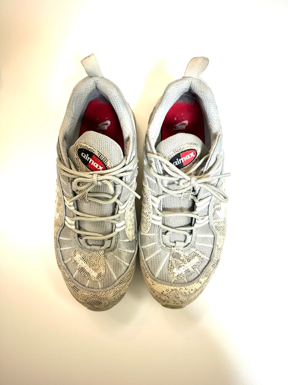 나이키 x 슈프림 에어맥스 98 스네이크스킨 260mm 상품이미지4