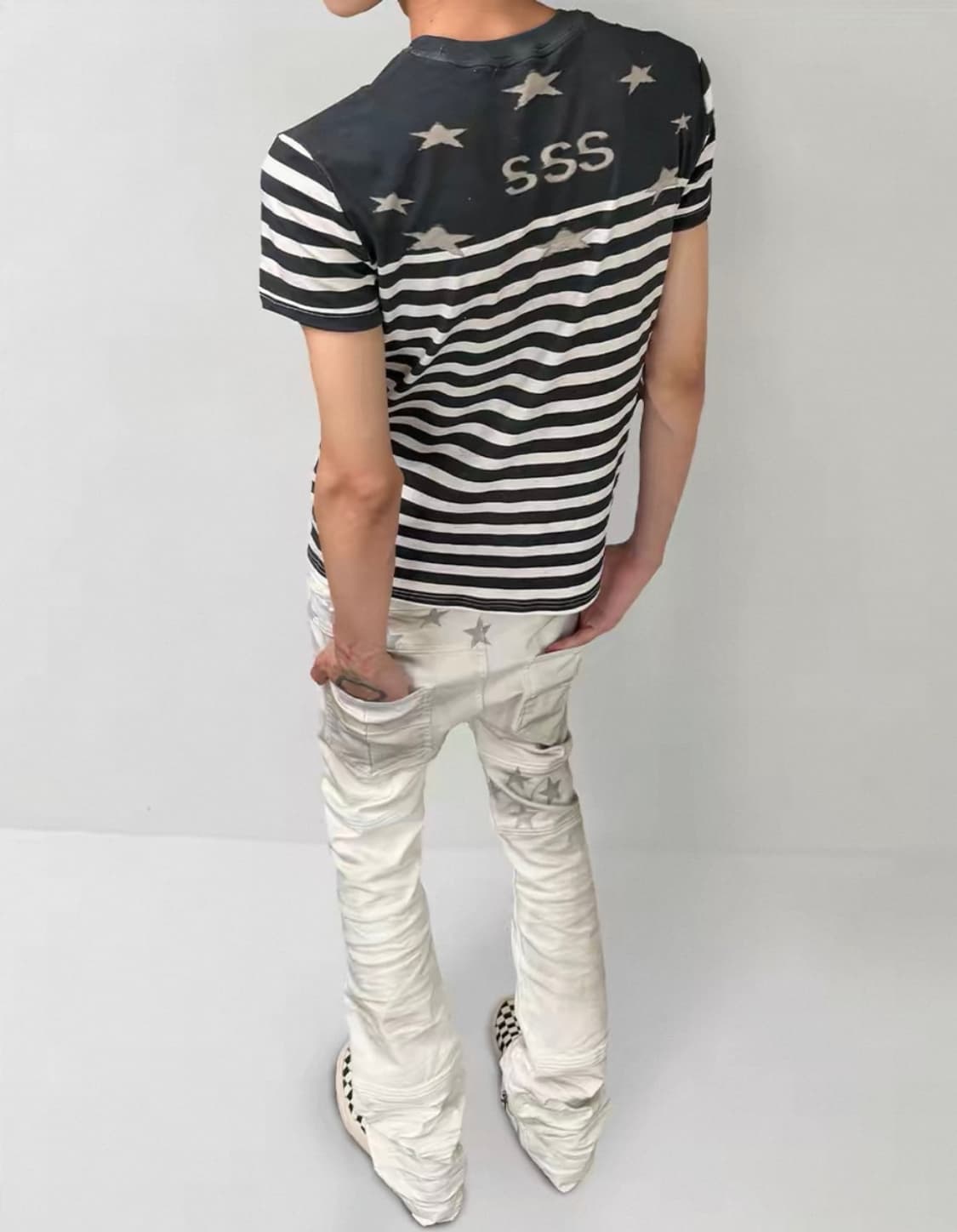 SSS Star Stripe Slim T-Shirt 상품이미지2