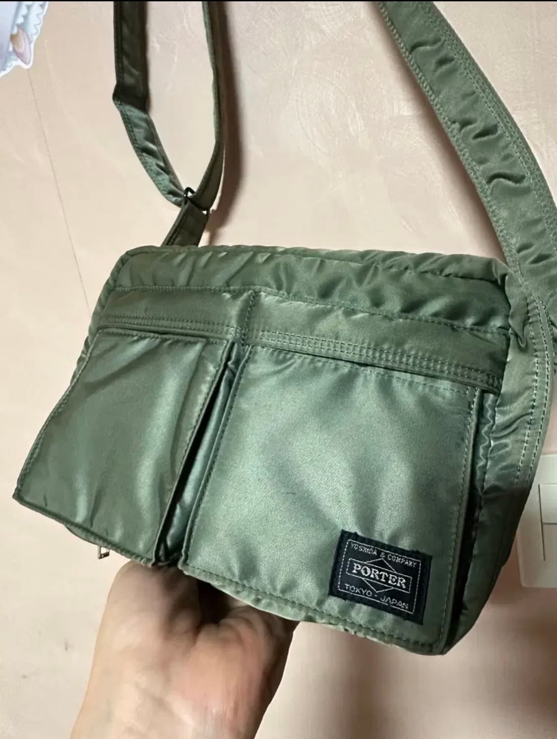 풀구성) 포터 탱커 숄더백 스몰 세이지 그린 상품이미지3