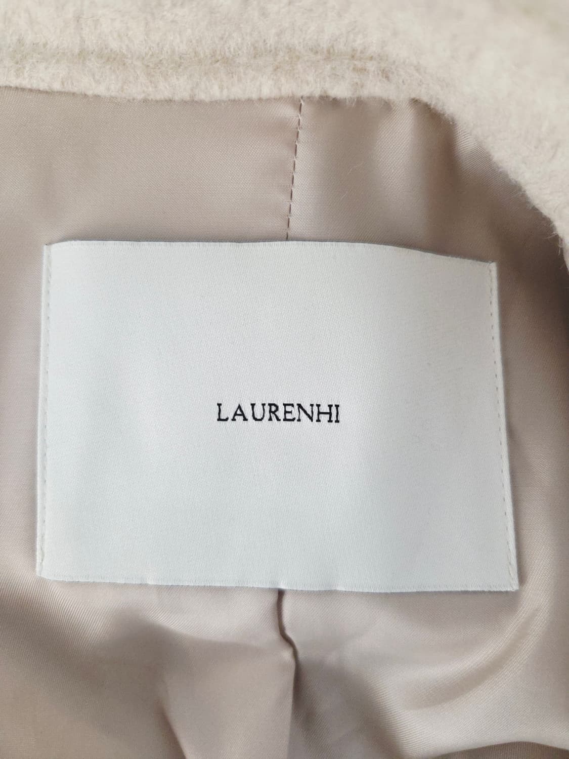 LAURENHI 로렌하이 퓨어 뉴 울 100% 더블 롱 코트 상품이미지7