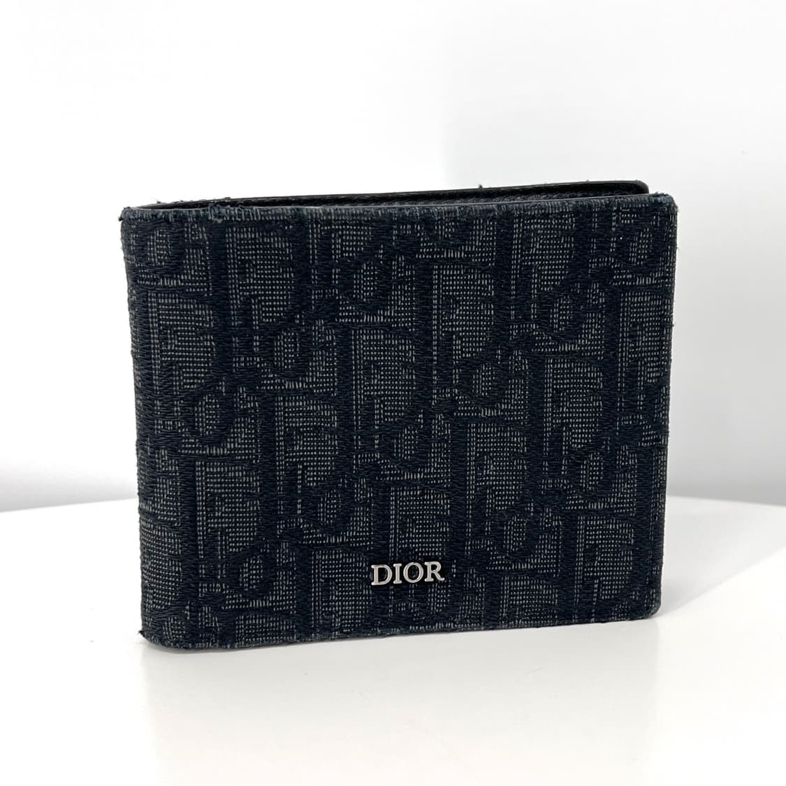 디올 오블리크 자카드 남성 반지갑 블랙 상품이미지3