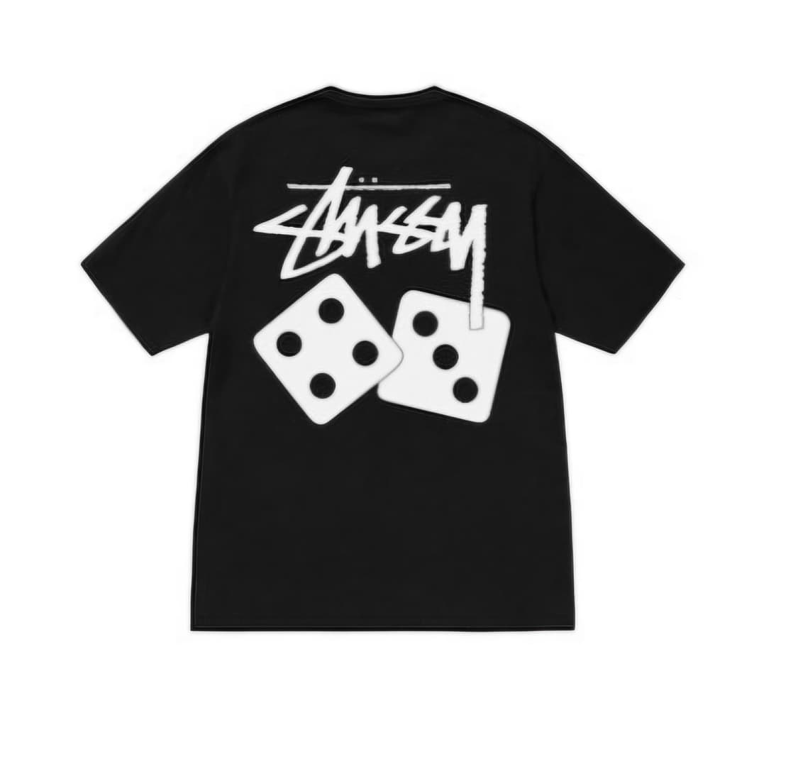 한정수량 / 무료배송/ 스투시 다이스 반팔 티셔츠 블랙/화이트 상품이미지3