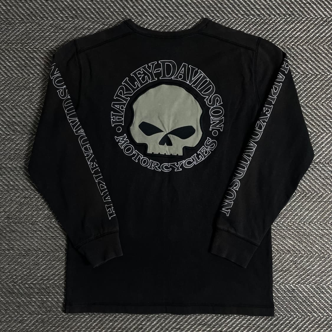 할리데이비슨 USA 빅로고 스컬 롱슬리브y 3230 상품이미지2