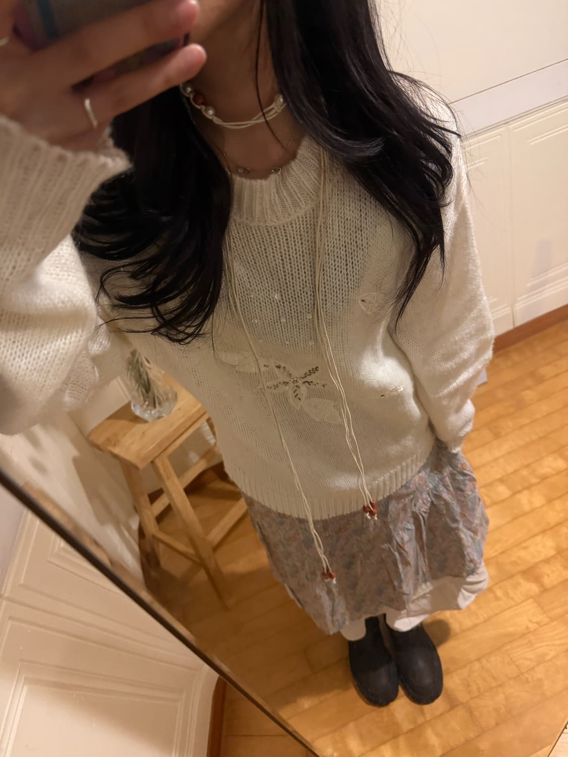 플라워 모리걸 빈티지 코디 세트  상품이미지2