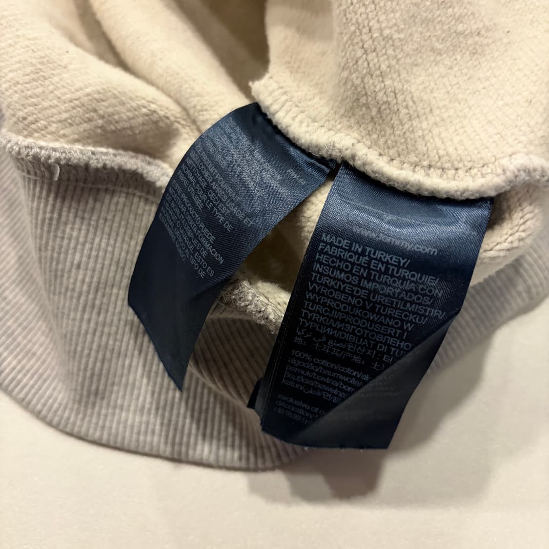 [L] 타미힐피거 진스 그레이 스웻 후드티 C795 상품이미지7