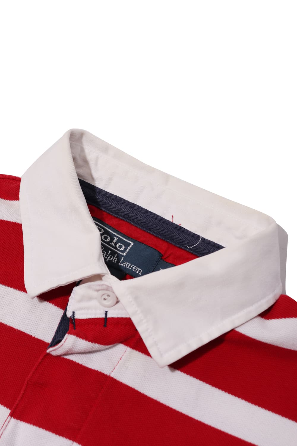 폴로 랄프 로렌 커스텀핏 레드 단가라 폴로 카라티 size L 상품이미지4