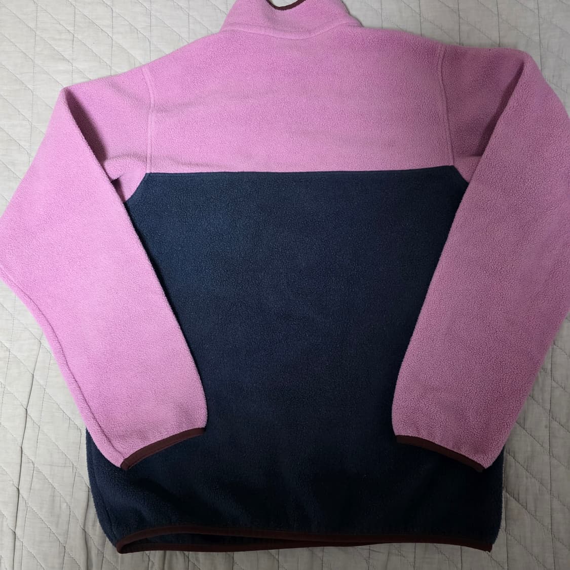 [L] 빈티지 파타고니아 신칠라 플리스 스냅 풀오버 핑크/네이비 상품이미지3