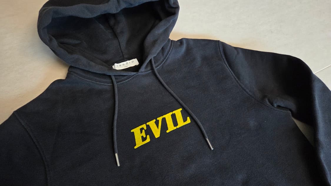 산드로 옴므 미스터 EVIL 후드 티셔츠  상품이미지3