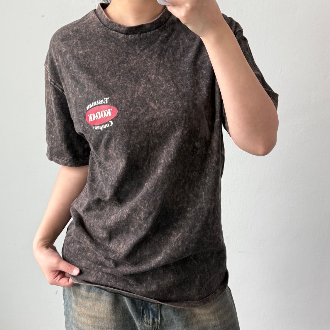 [L] 코닥 피그먼트 워싱 반팔 티셔츠 상품이미지2