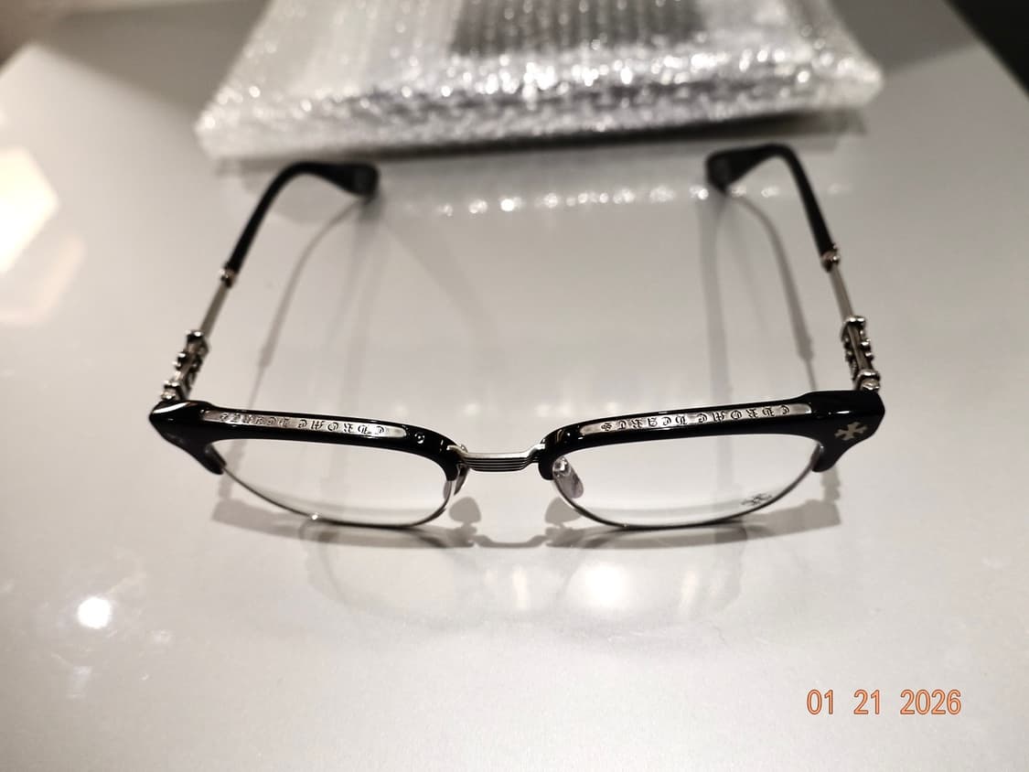 크롬하츠 보넨노이슈어2 블랙/브러쉬드 실버 안경 상품이미지4