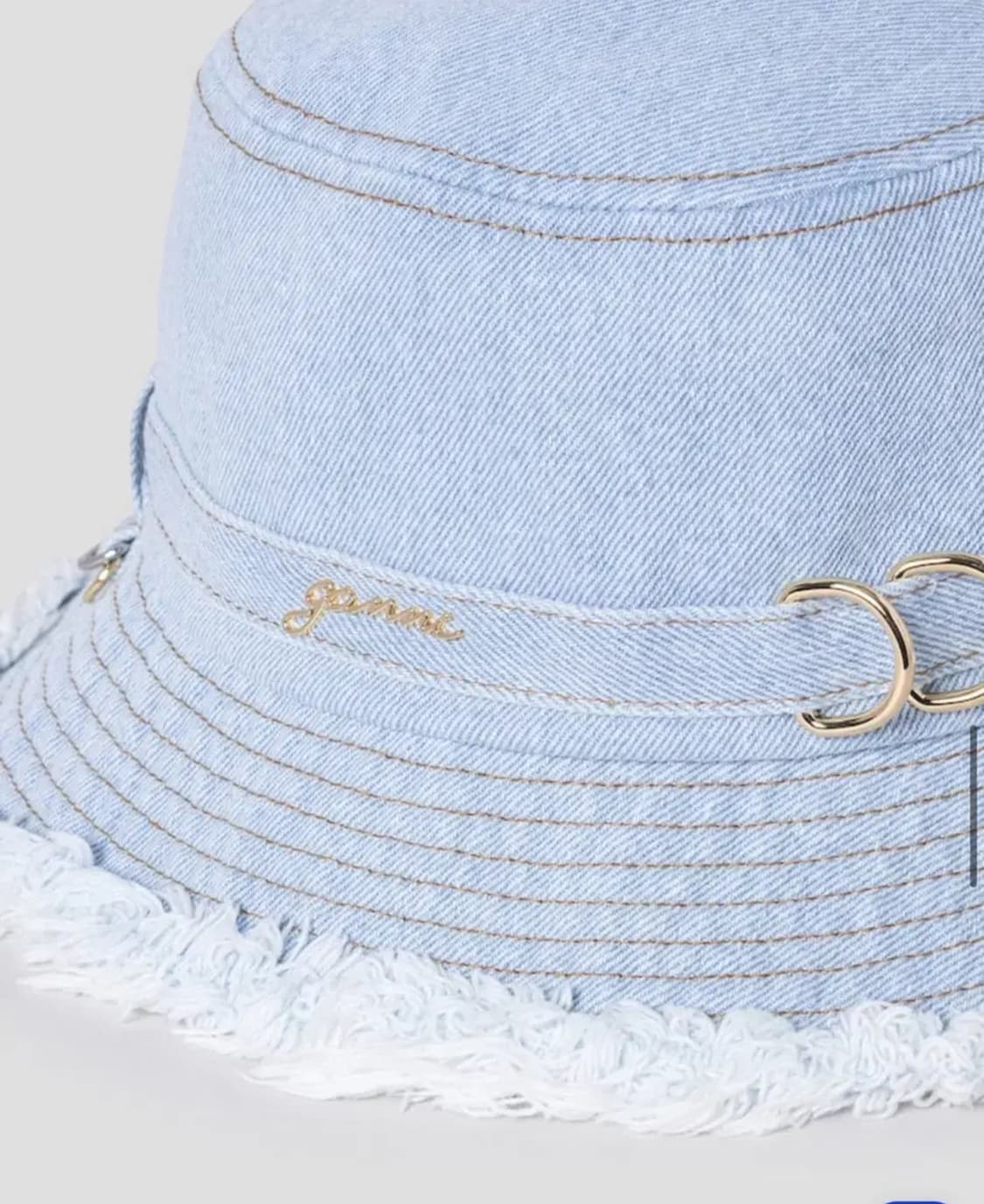 가니 GANNI 데님 버킷햇 S(새상품) 상품이미지4