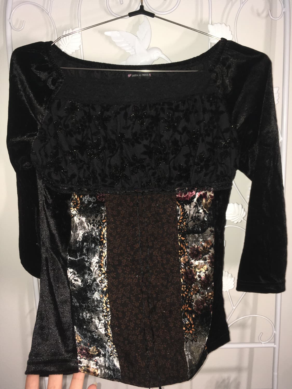 jpn vintage antique velour blouse 상품이미지6