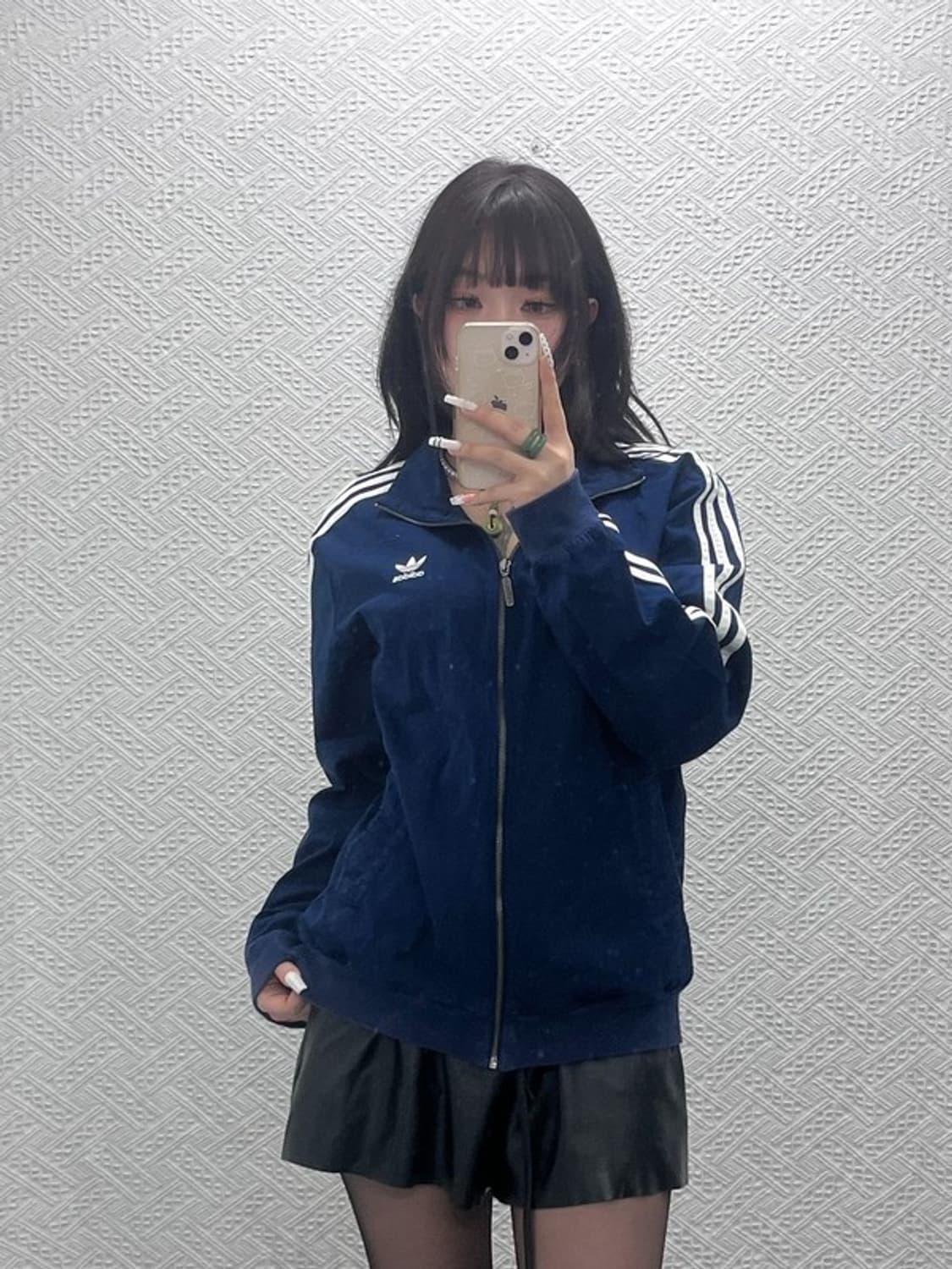 아디다스 Y2K 레트로 빈티지 코튼 져지 집업 L C10783 상품이미지2