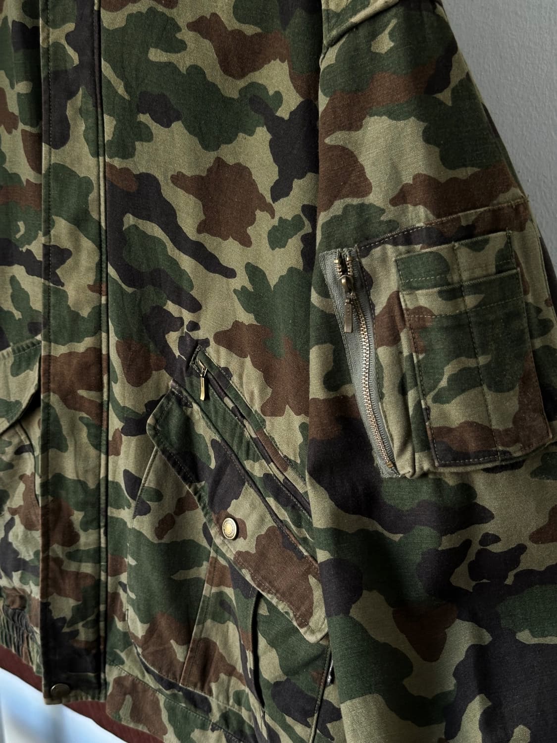 Camo design mild cotton blouson 상품이미지9
