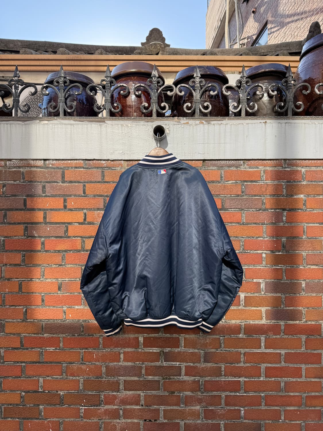 90s 스타터 뉴욕 양키즈 자켓 2XL(4XL) 상품이미지4