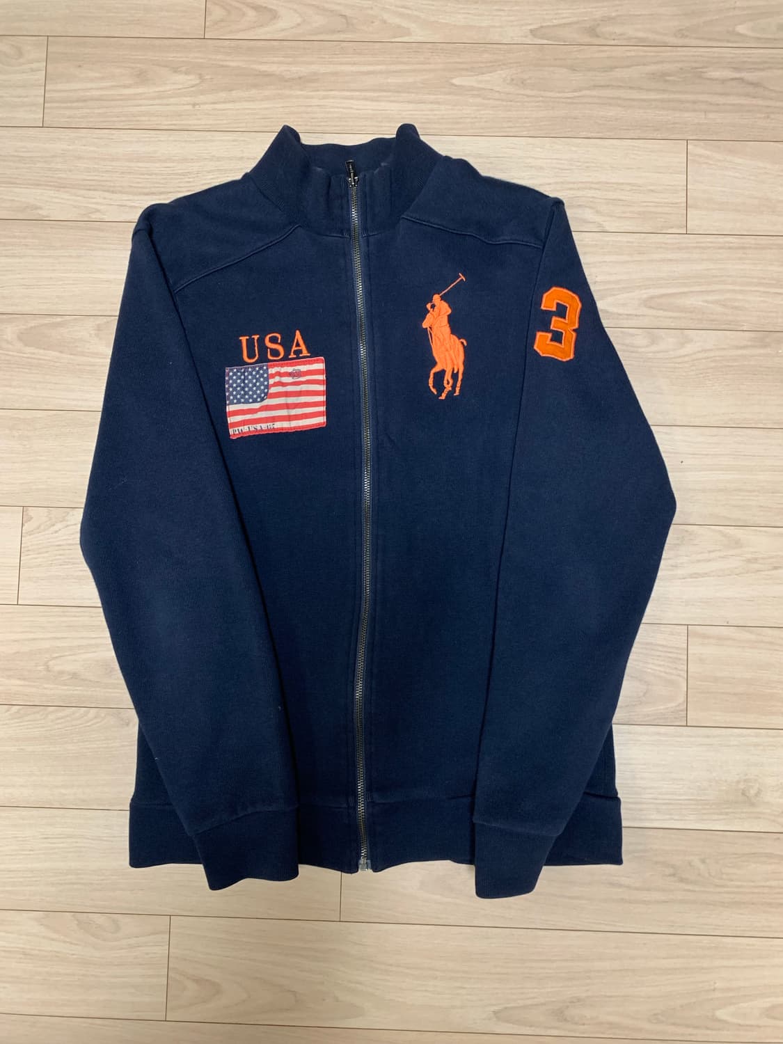 폴로 랄프로렌 USA 빅포니 니트 집업 상품이미지1