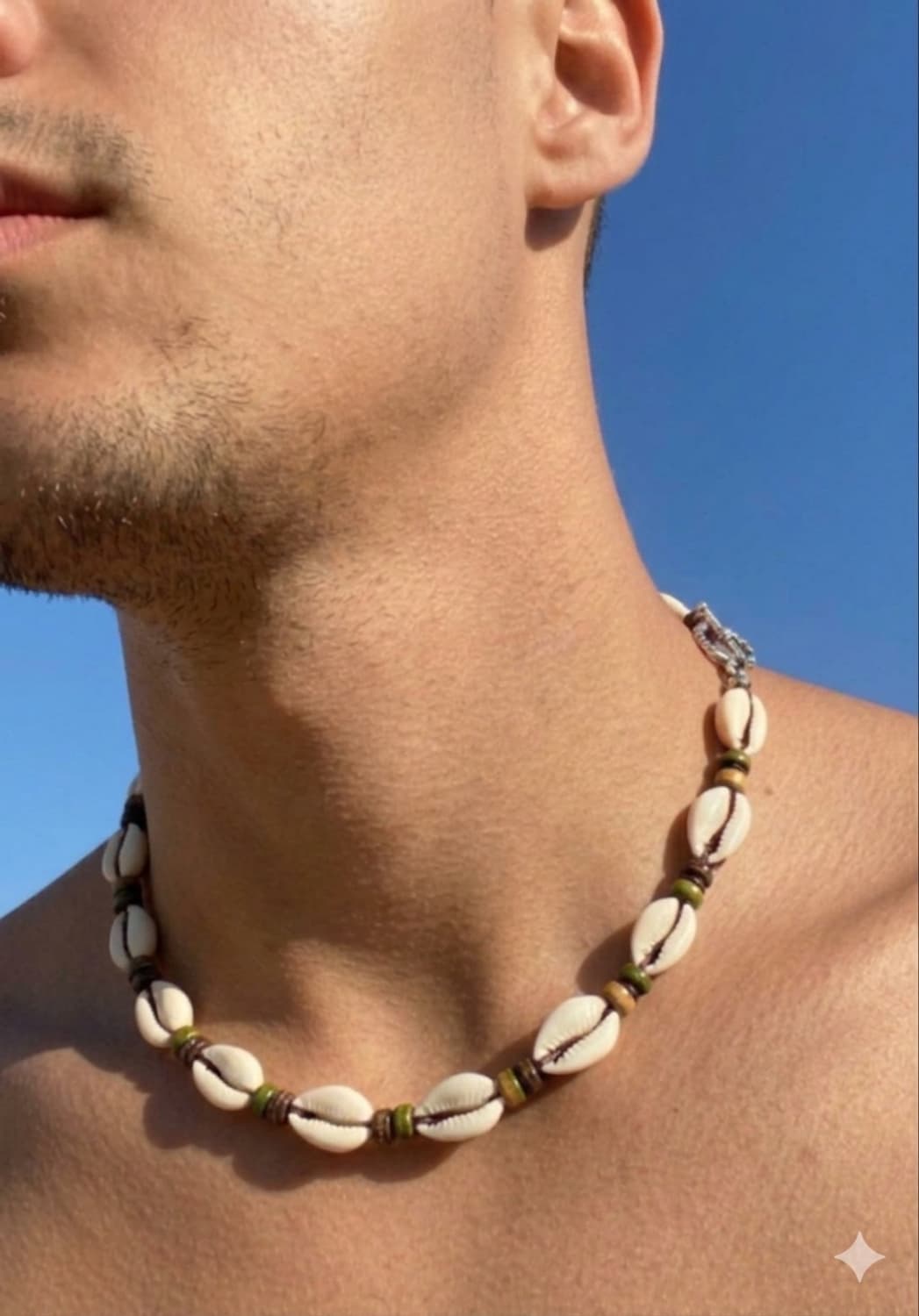 히피 모리 에스닉 핸드메이드 서핑 목걸이  상품이미지1