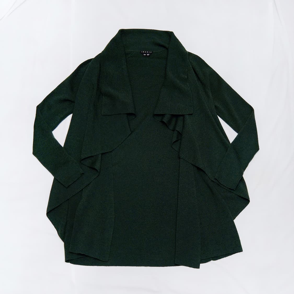 띠어리 (Theory) 딥그린 케이프숄 울 가디건 (M / 55-66) 상품이미지2